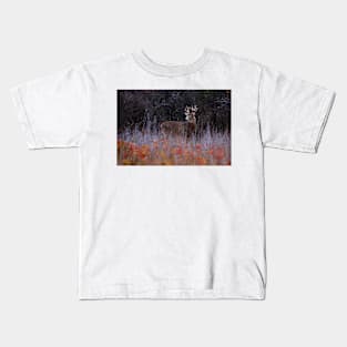 Looking up at royalty - White-tailed Deer Kids T-Shirt